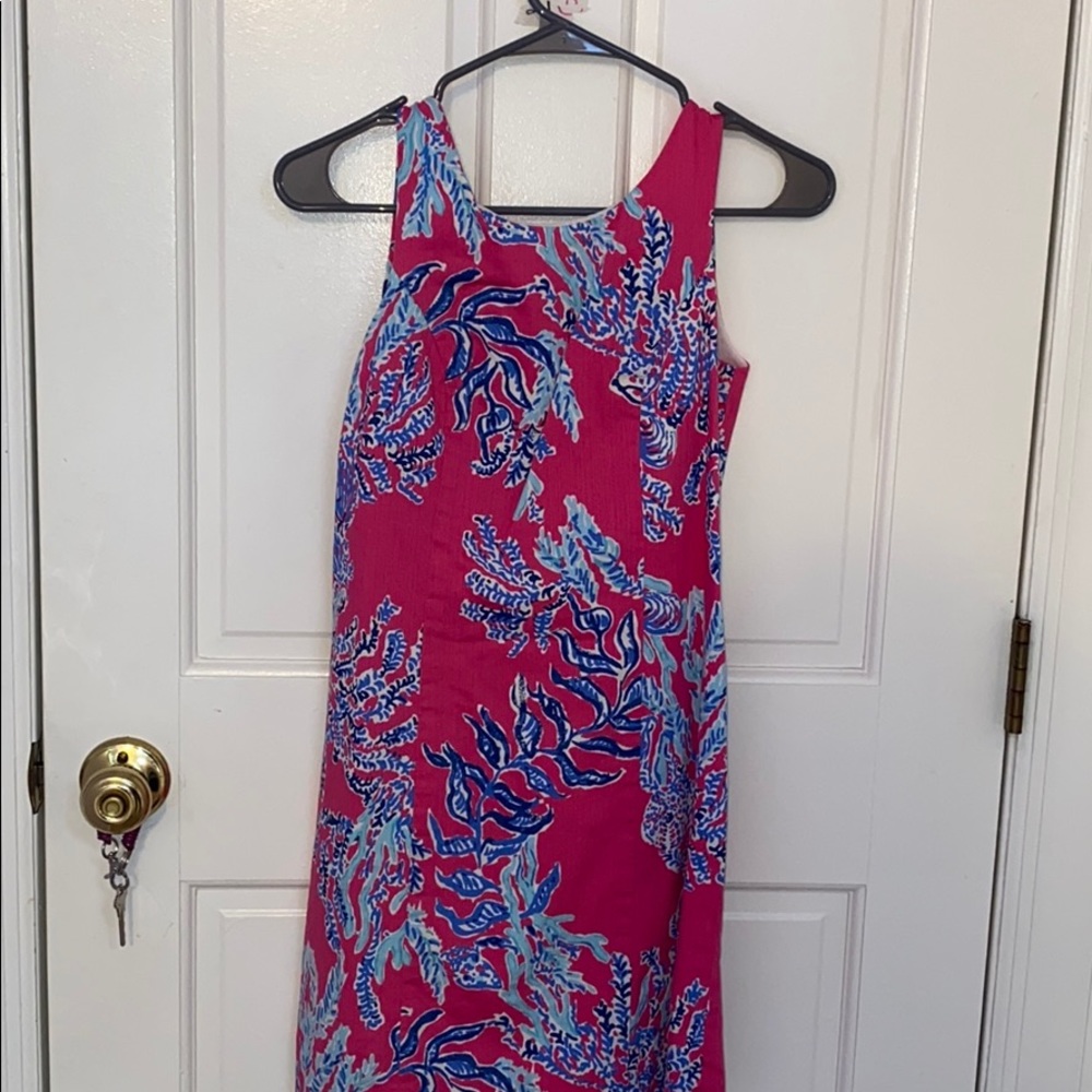 Lily Pulitzer pink patterned dress size 00
